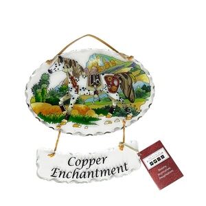 Trail Of Painted Ponies Glass Suncatcher Horse Copper Enchantment